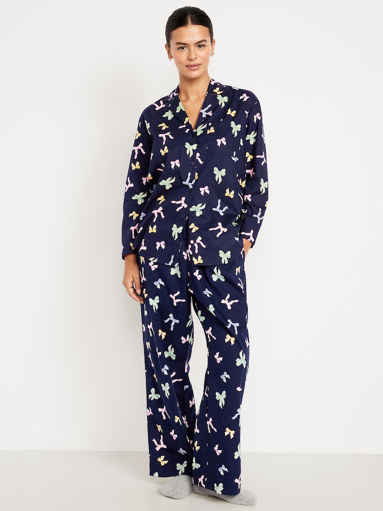 Poplin Pajama Pant Set