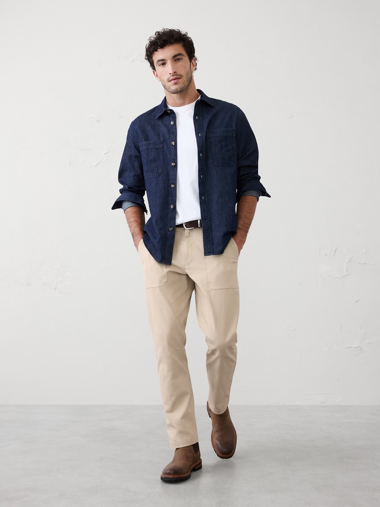 Slim Straight Utility Pant