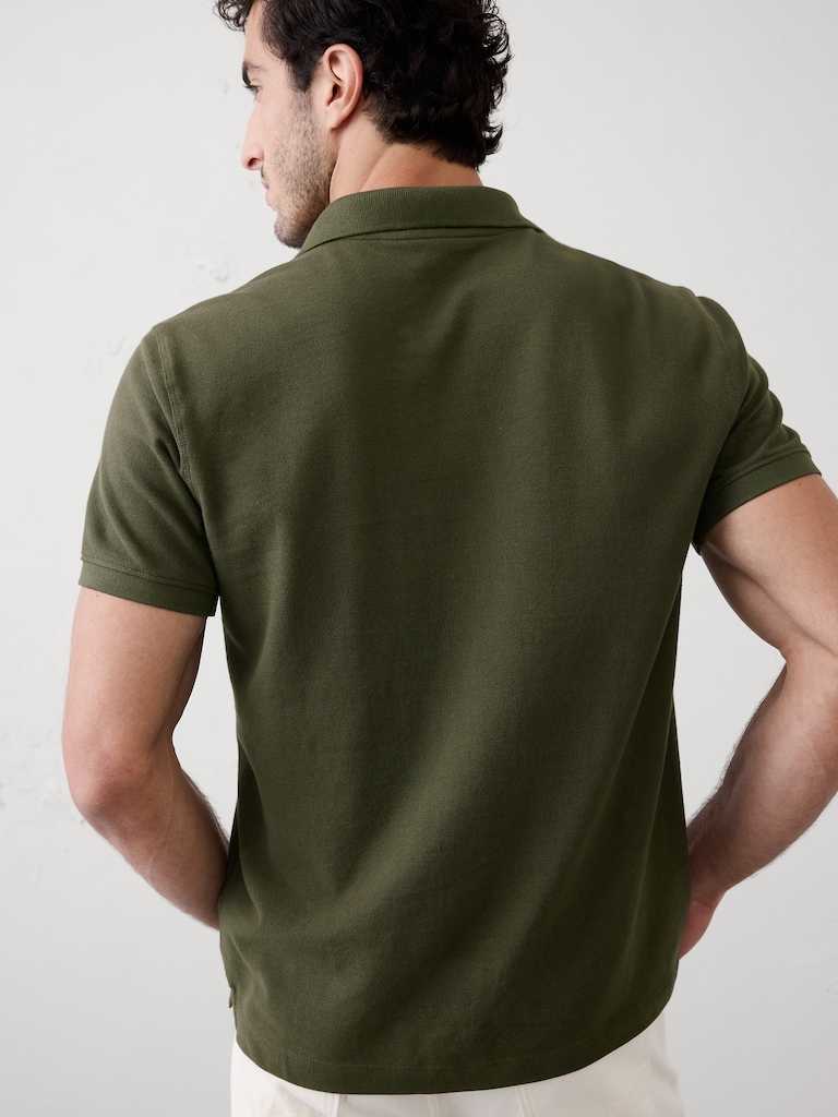 Standard-Fit Pique Polo