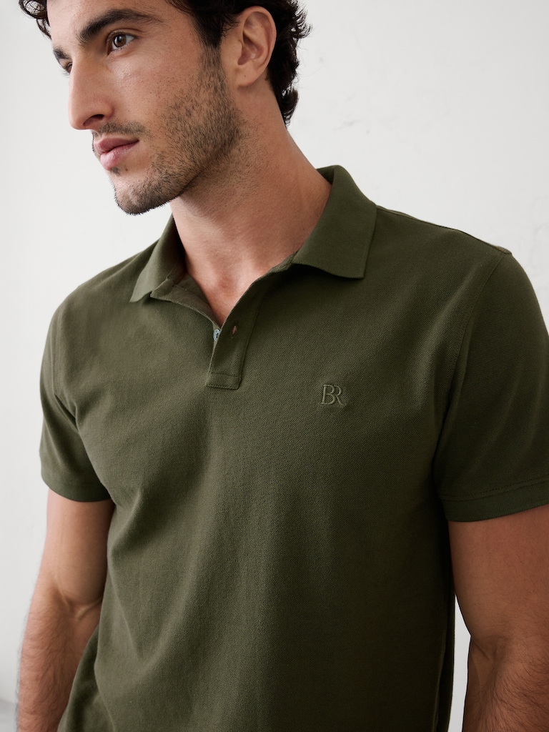 Standard-Fit Pique Polo