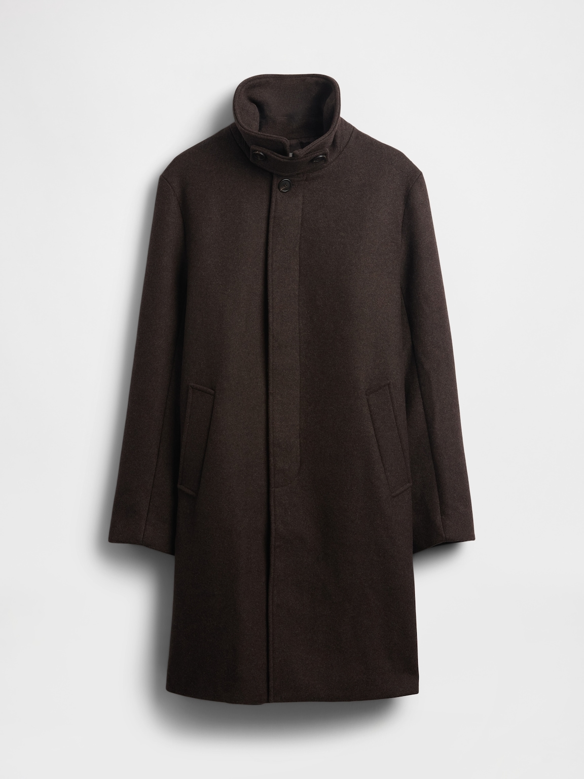 Wool-Blend Car Coat