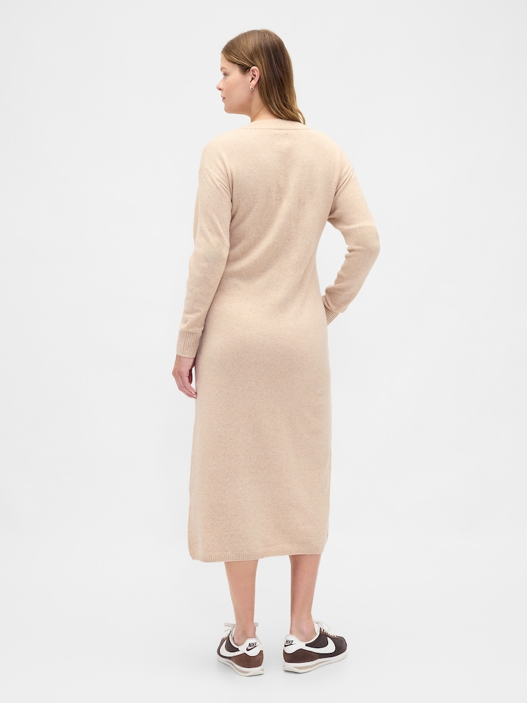 Maternity CashSoft V-Neck Sweater Dress