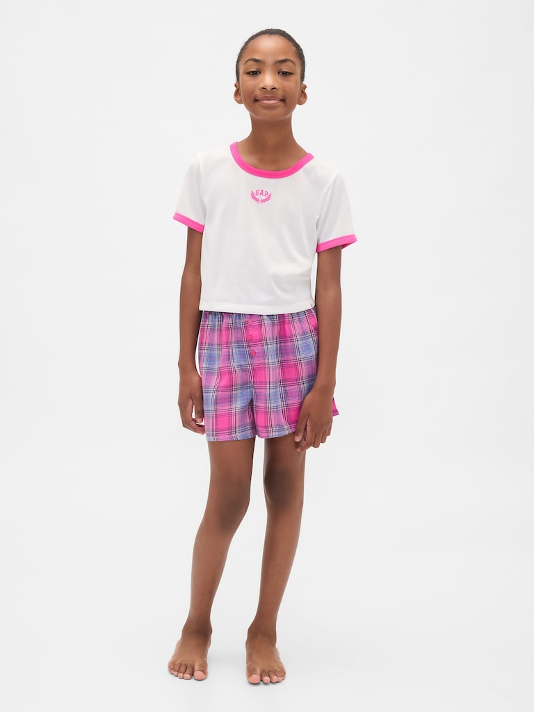 Kids Recycled PJ Short Set