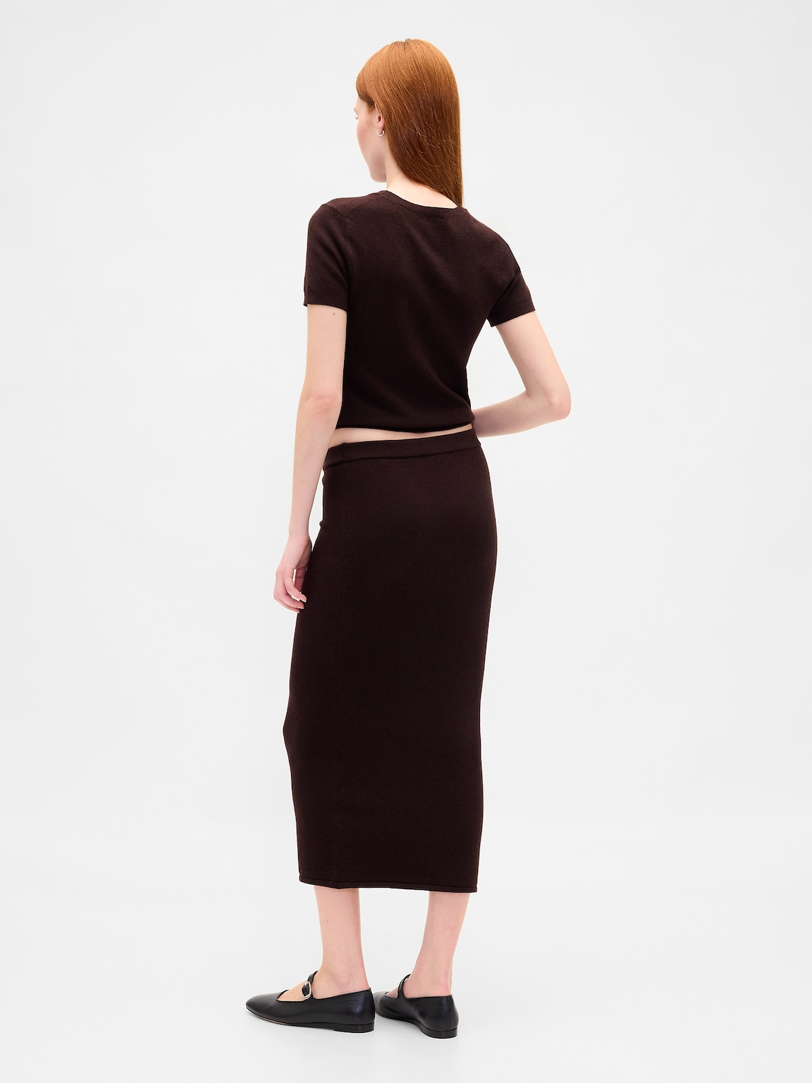 CashSoft Stretch Midi Skirt