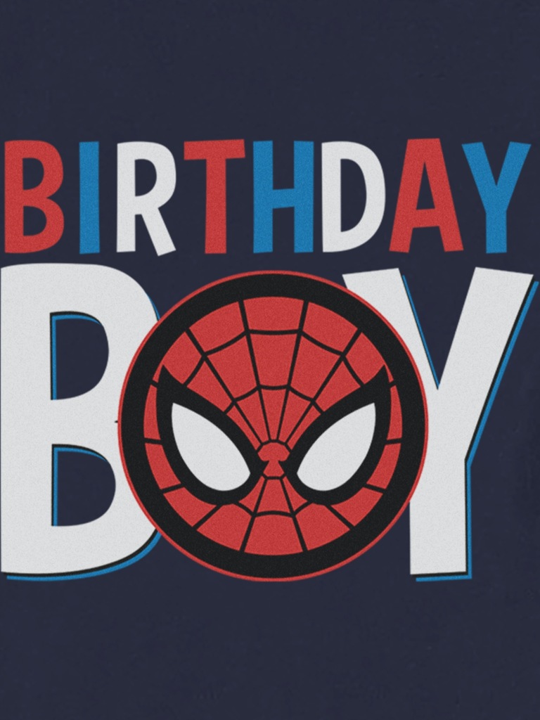 Marvel Universe Classic Birthday Icon Spiderman Graphic T-Shirt for Toddler