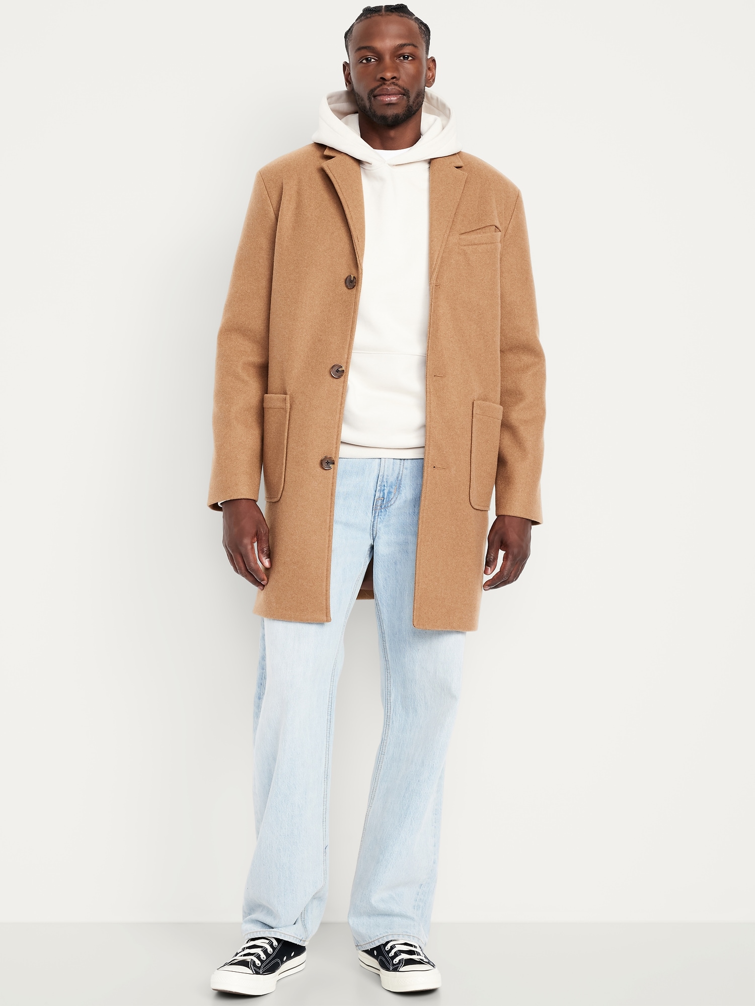 Brushed Topcoat | Old Navy