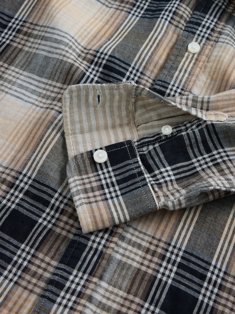 Kids Relaxed Plaid Shirt