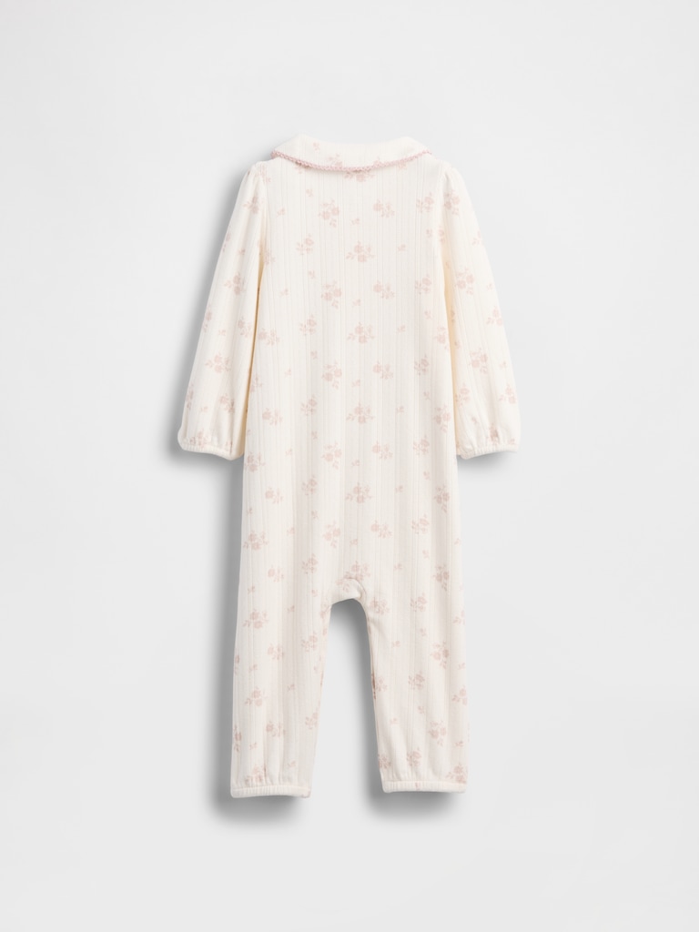 Baby Softspun Pointelle Footless One-Piece
