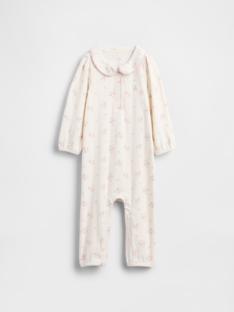 Baby Softspun Pointelle Footless One-Piece