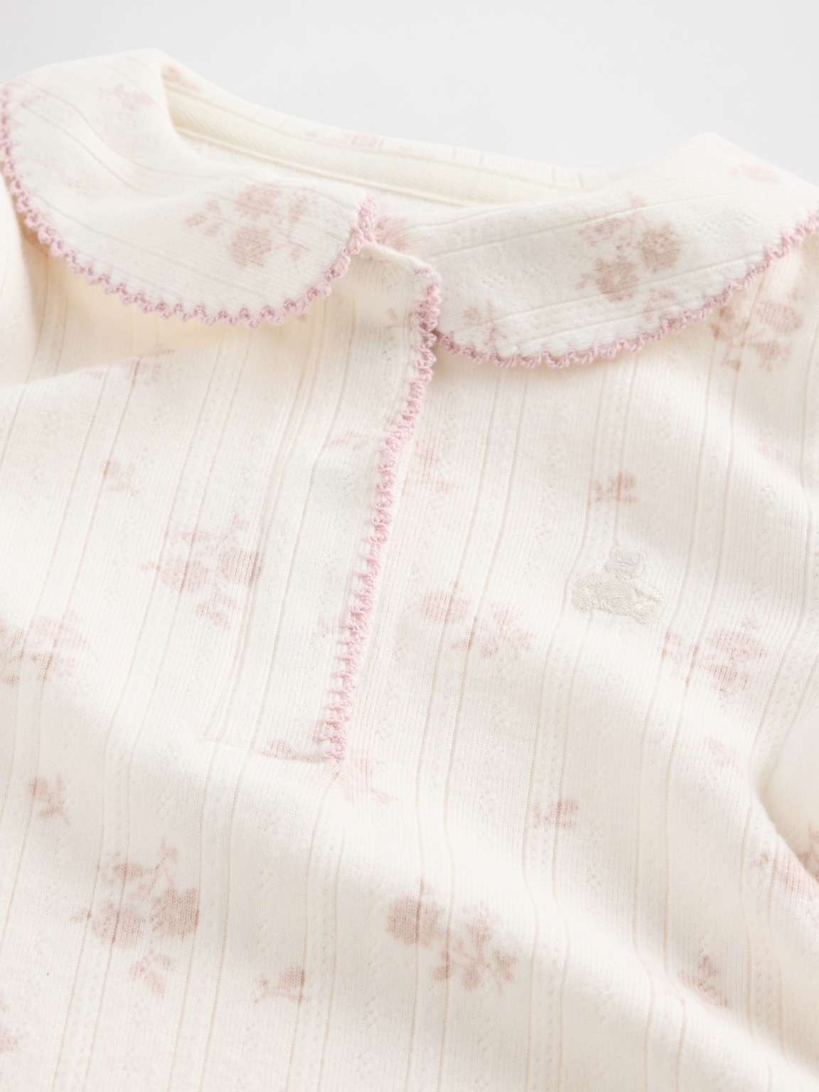 Baby Softspun Pointelle Footless One-Piece
