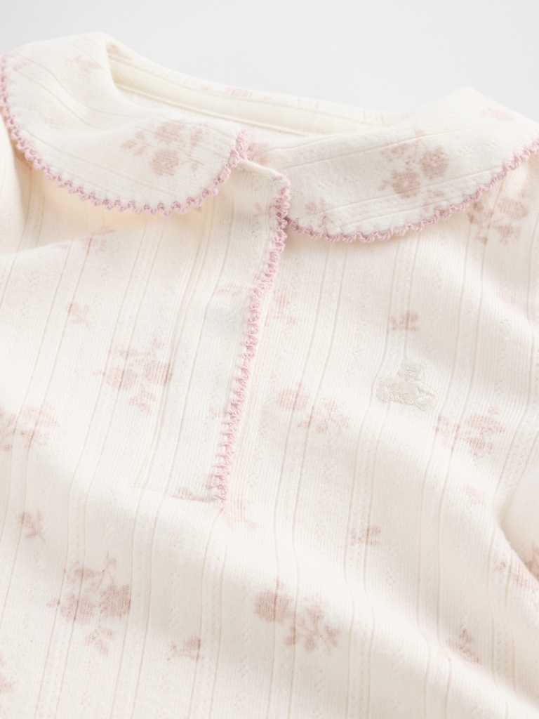 Baby Softspun Pointelle Footless One-Piece