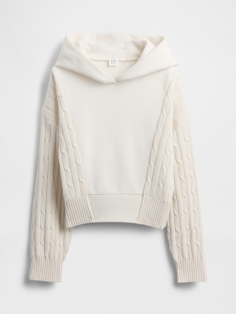 Kids VintageSoft Mixed Media Hoodie