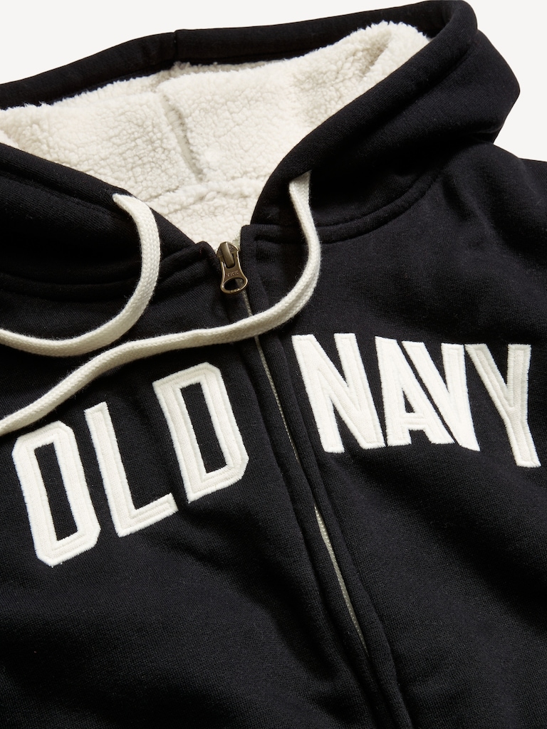 Oversized Logo-Graphic Hoodie Sweatshirt