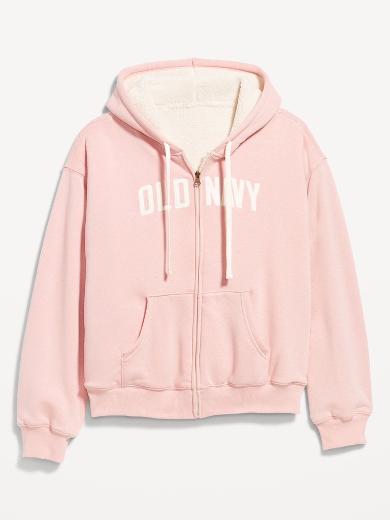 Oversized Logo-Graphic Hoodie Sweatshirt
