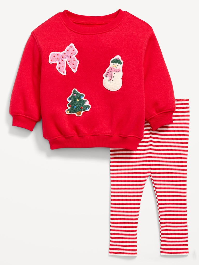 Tunic Sweatshirt and Leggings Set for Baby