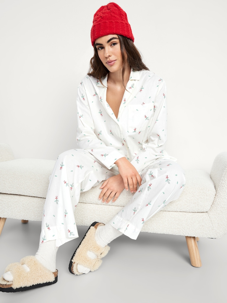 Poplin Pajama Pant Set