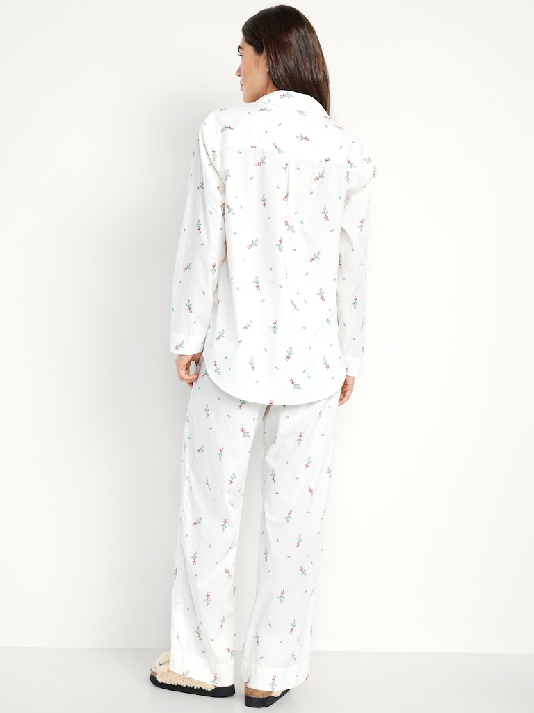 Poplin Pajama Pant Set