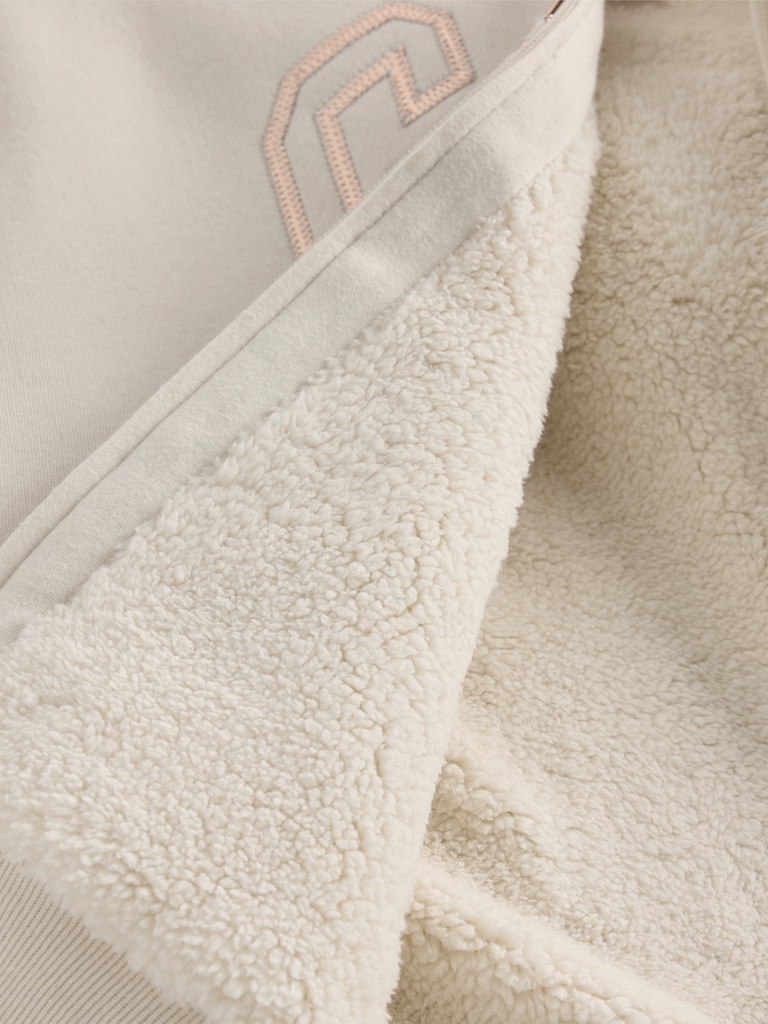 Kids Sherpa-Lined Graphic Logo Hoodie