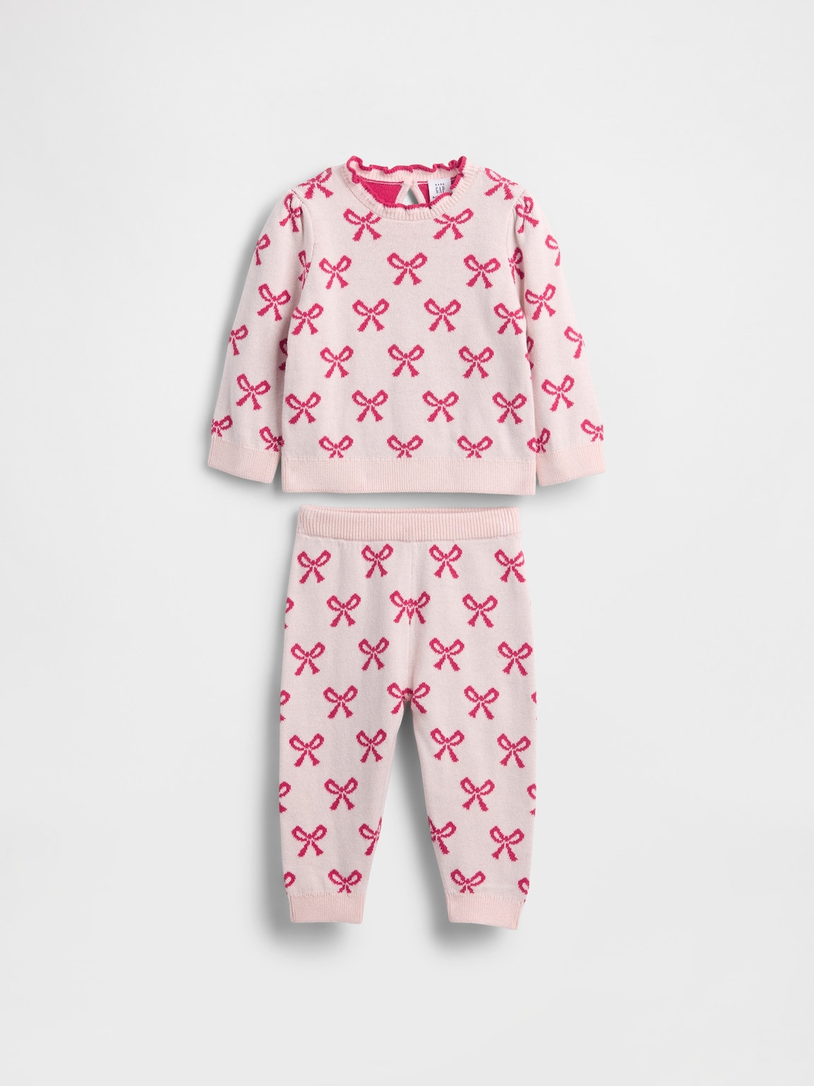 Baby Bow Sweater Outfit Set