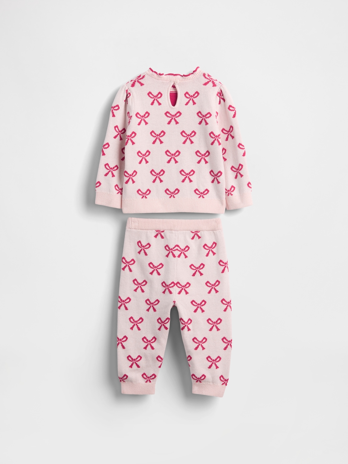 Baby Bow Sweater Outfit Set