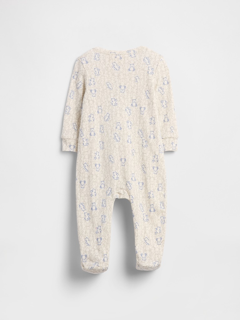 Baby Print Two-Way Zip One-Piece