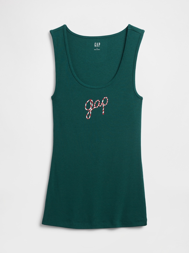 Gap Logo Ribbed Tank Top