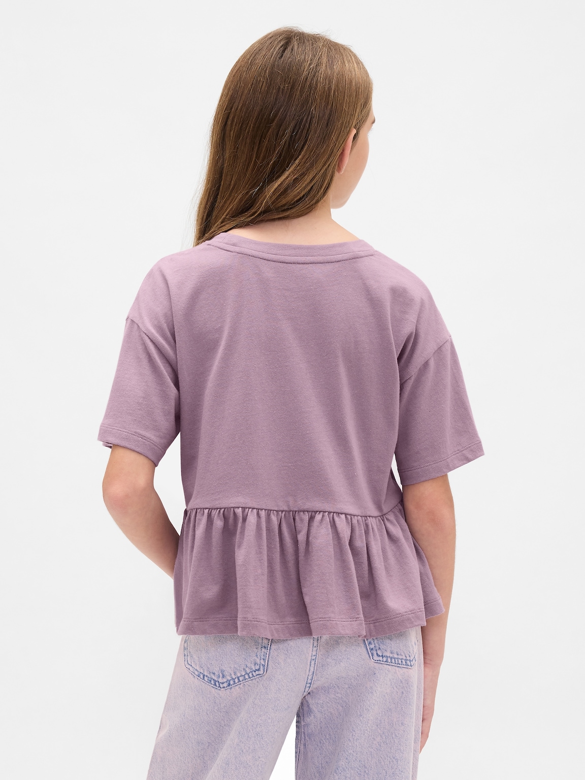 Kids Graphic Peplum T-Shirt