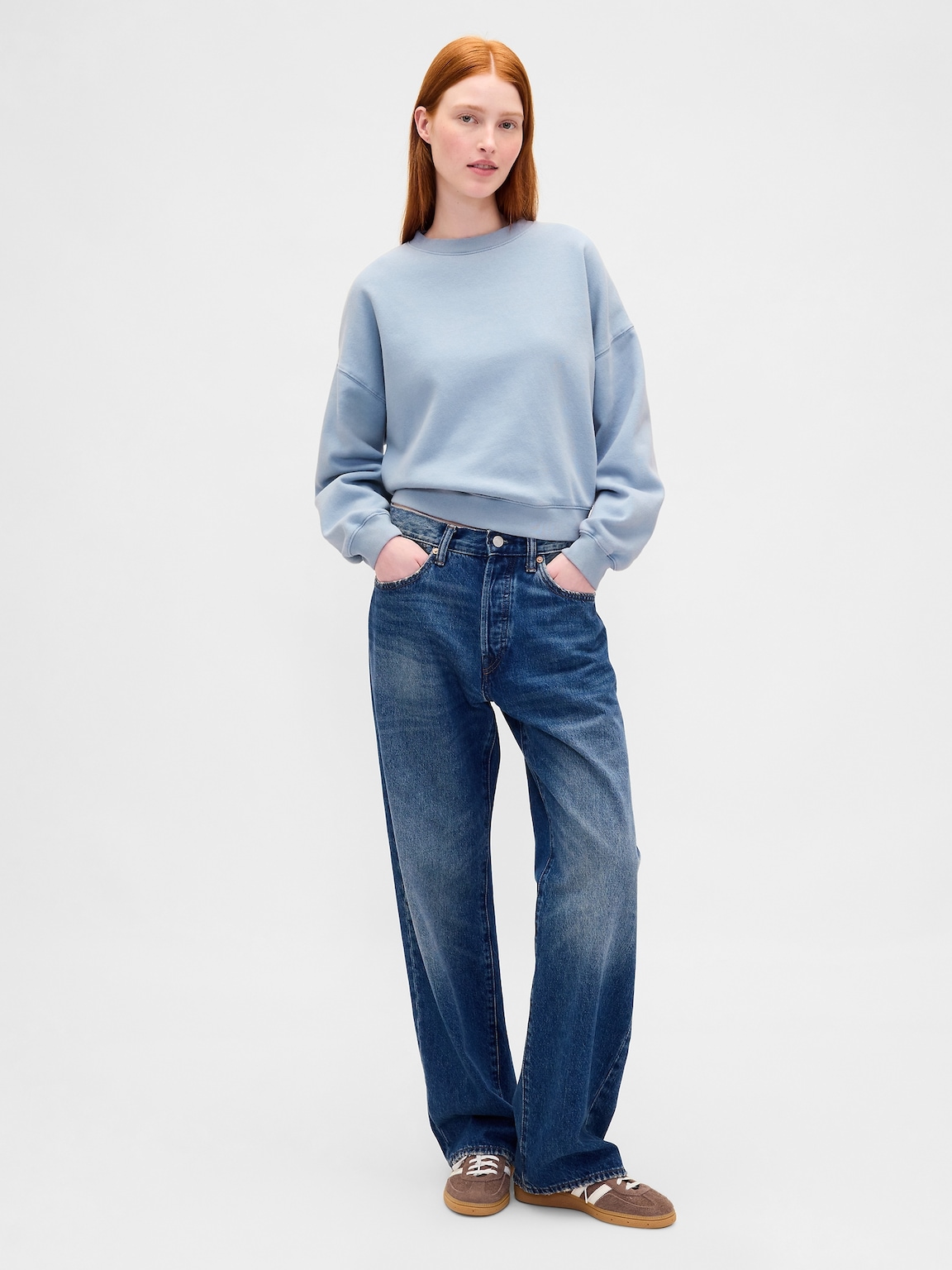 VintageSoft Wedge Crewneck Sweatshirt