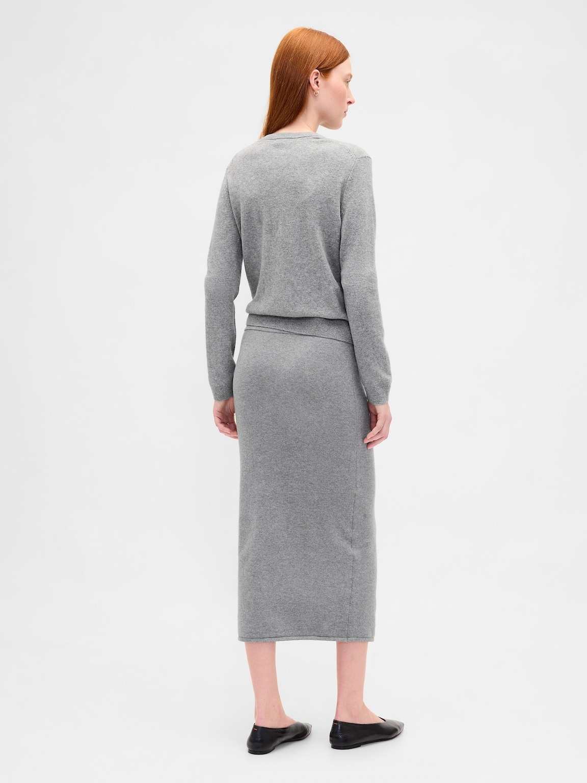 CashSoft Stretch Midi Skirt