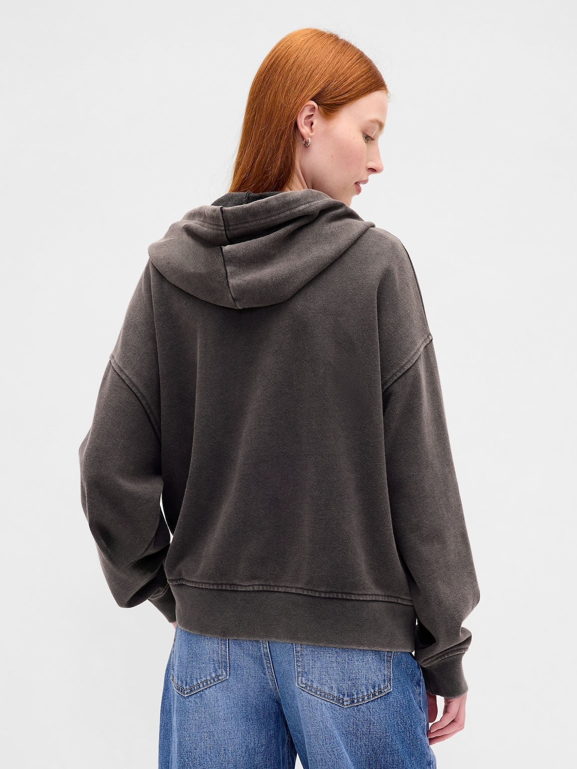 Heavyweight French Terry Oversized Zip Hoodie
