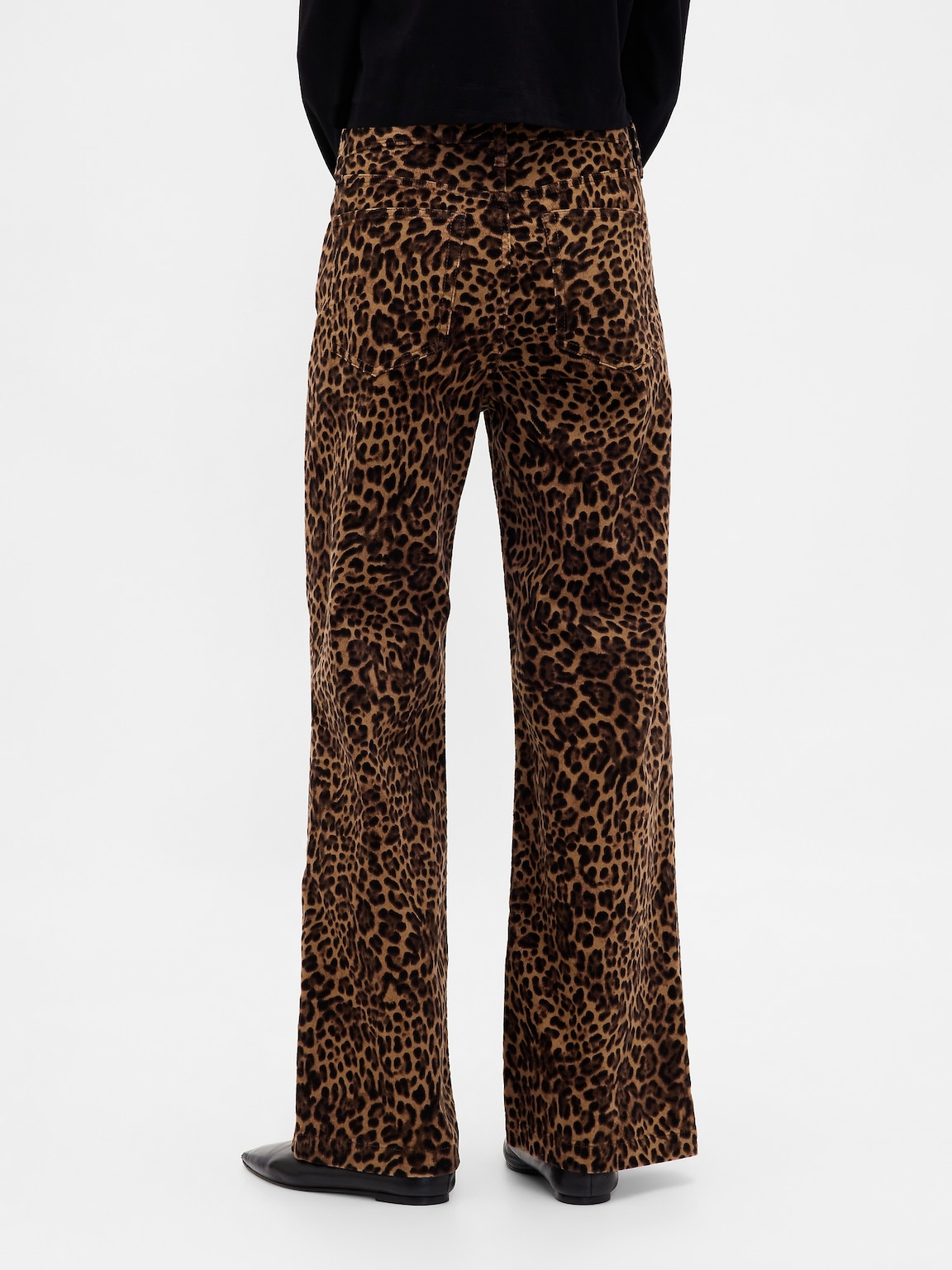 High Rise Corduroy Stride Wide-Leg Jeans