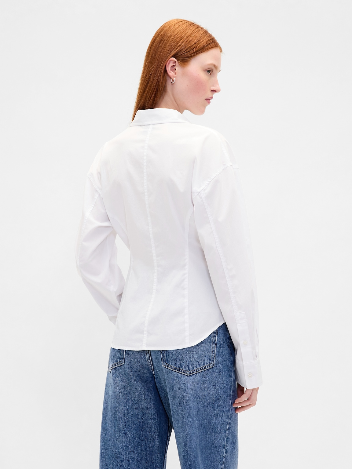 Organic Cotton Poplin Dolman Classic Shirt
