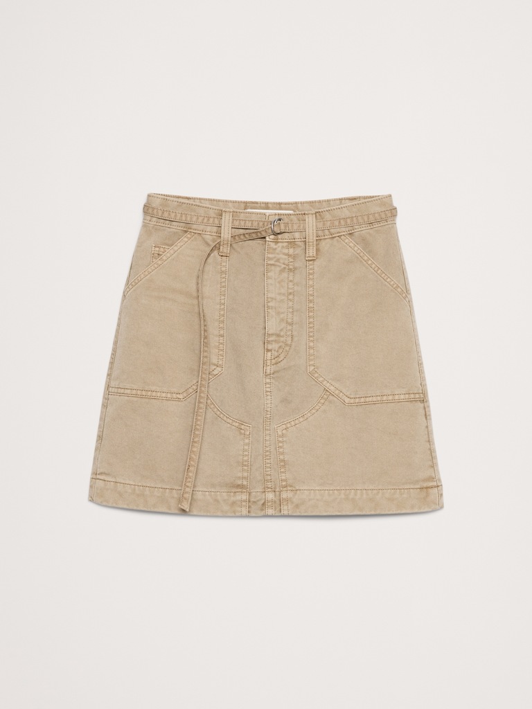 Canvas Mini Skirt