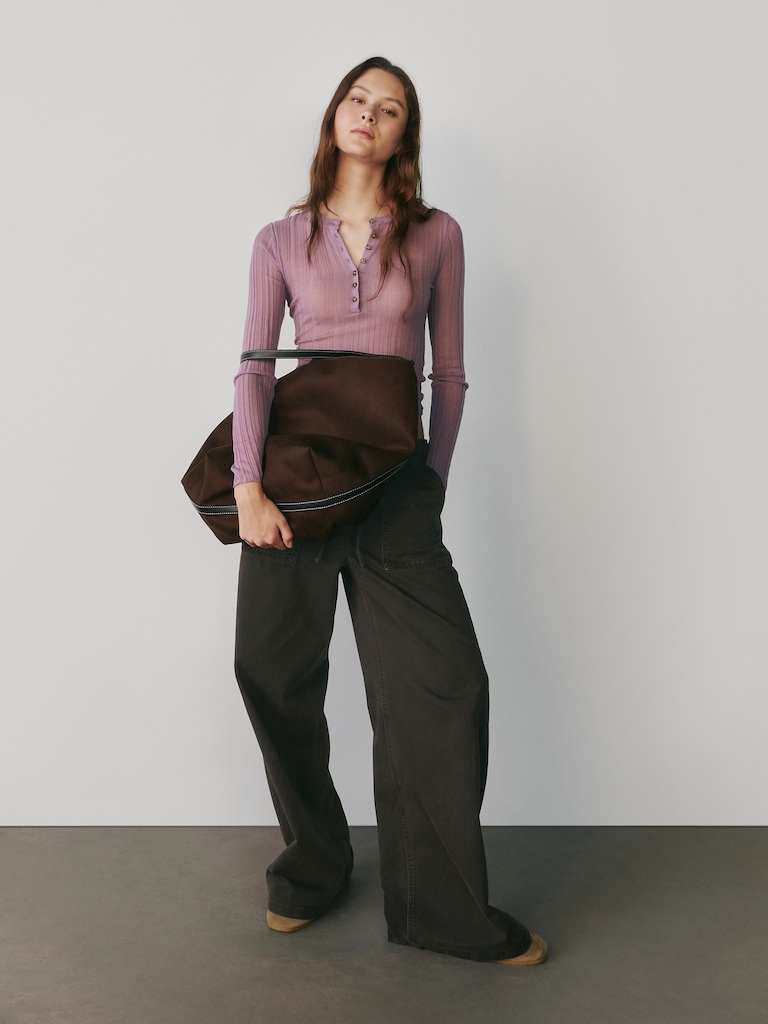 Mid Rise Easy Baggy Pants