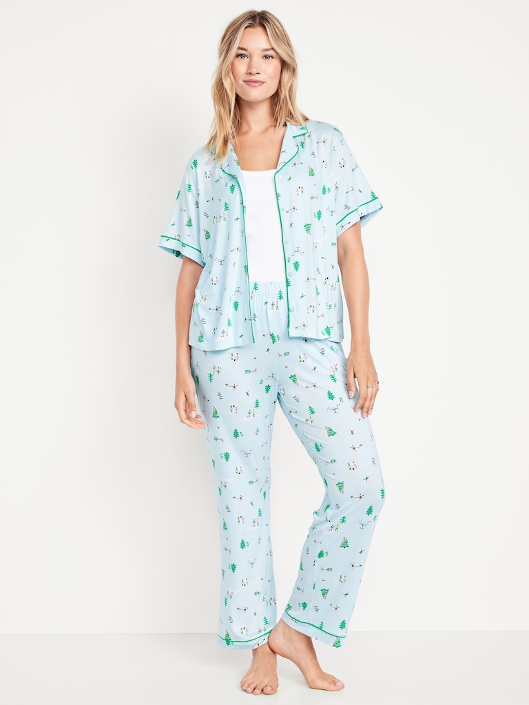 Sunday Sleep Knit Jersey Pant Set