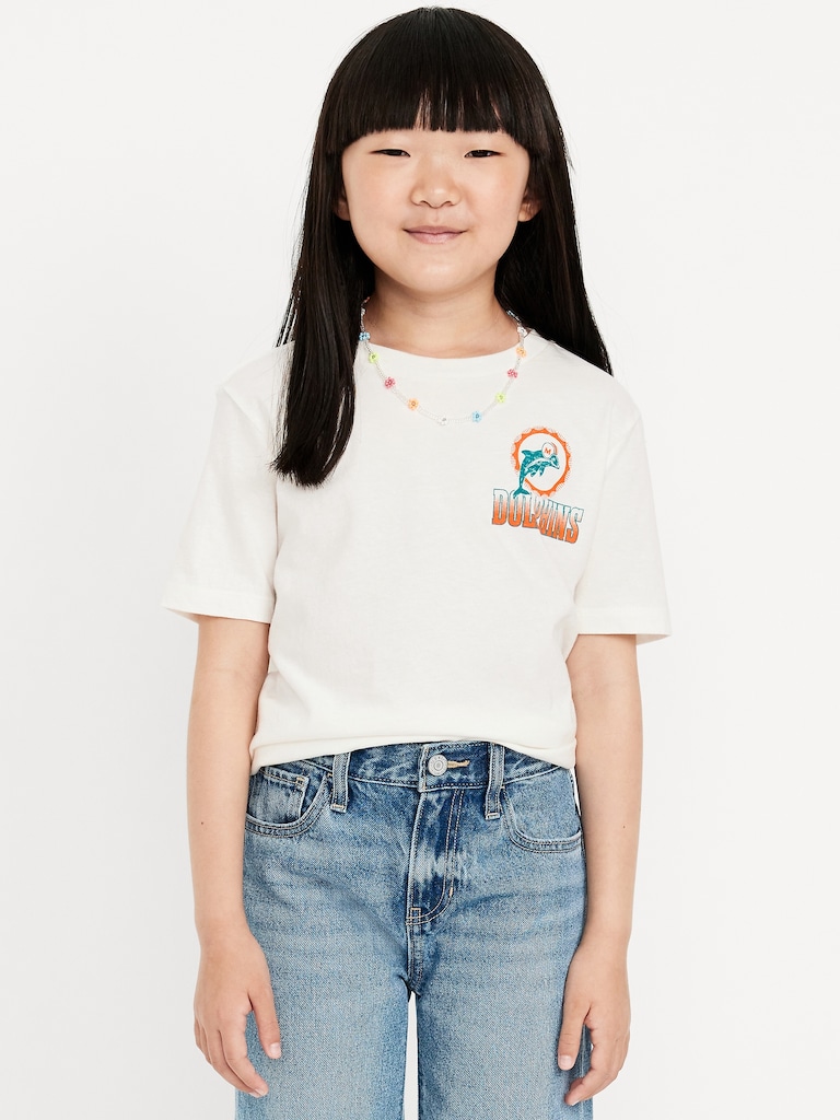 Miami Dolphins Gender-Neutral Graphic T-Shirt for Kids