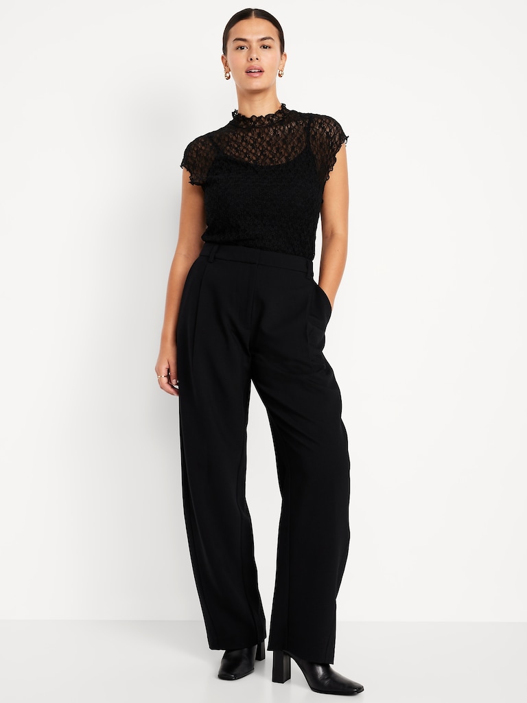 High-Waisted Taylor Barrel Ankle Pants
