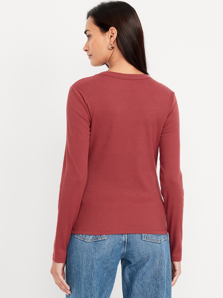 Snug Long-Sleeve Crew-Neck T-Shirt