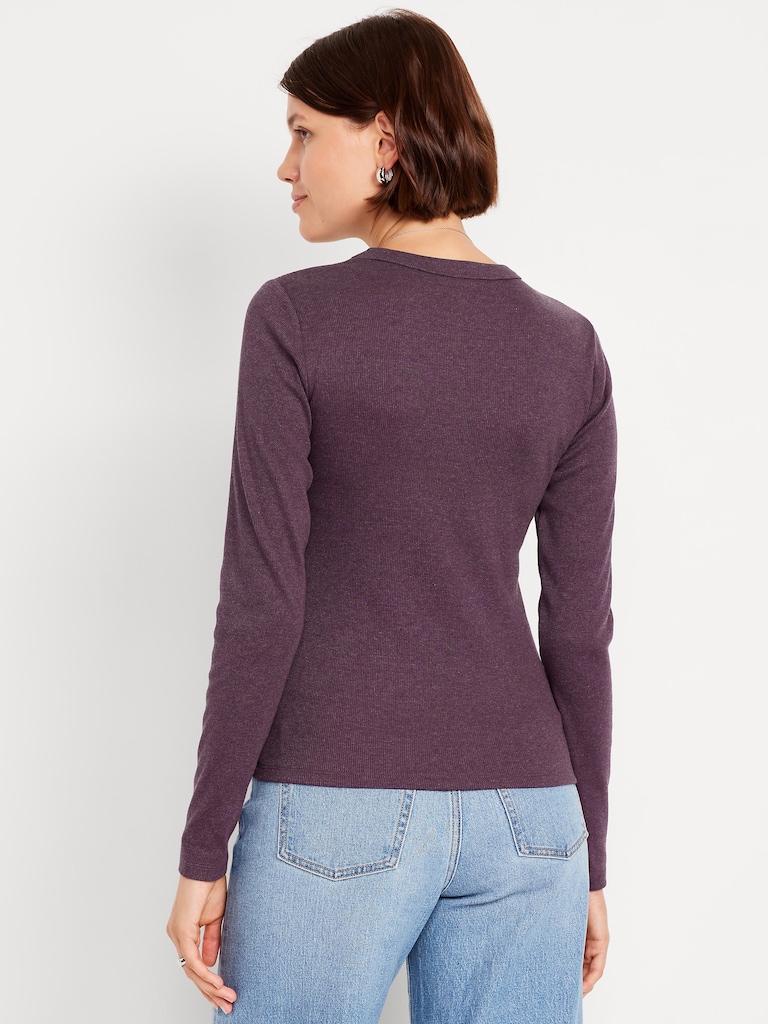 Snug Long-Sleeve Crew-Neck T-Shirt