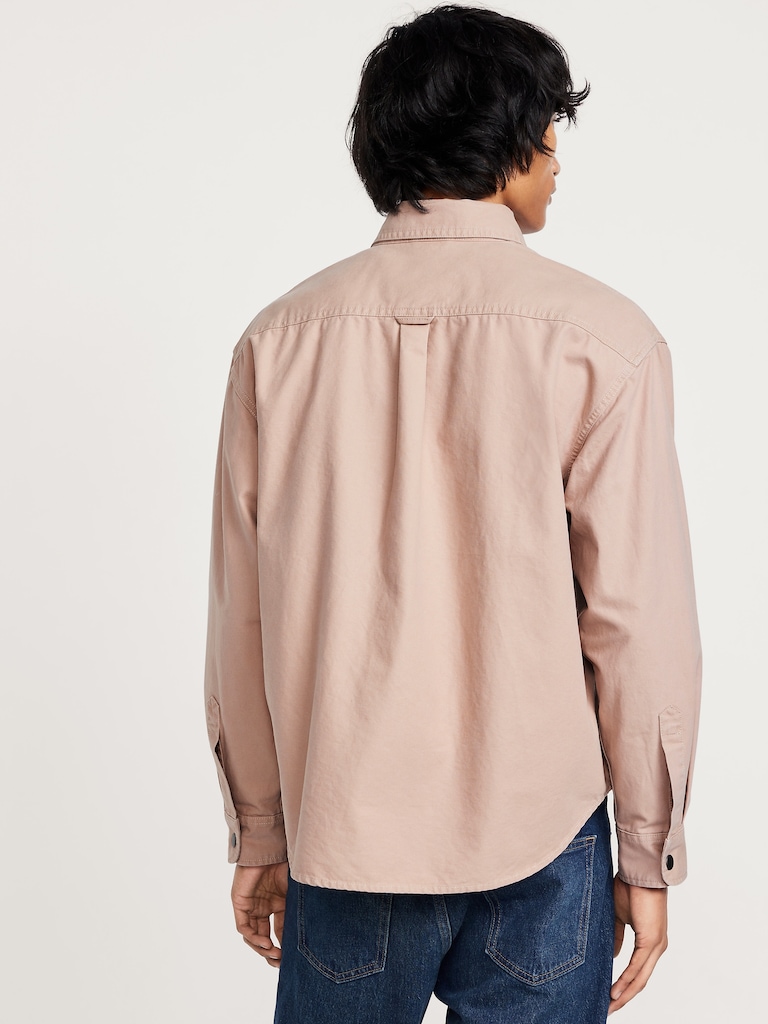 Oversized Canvas Workwear Shacket