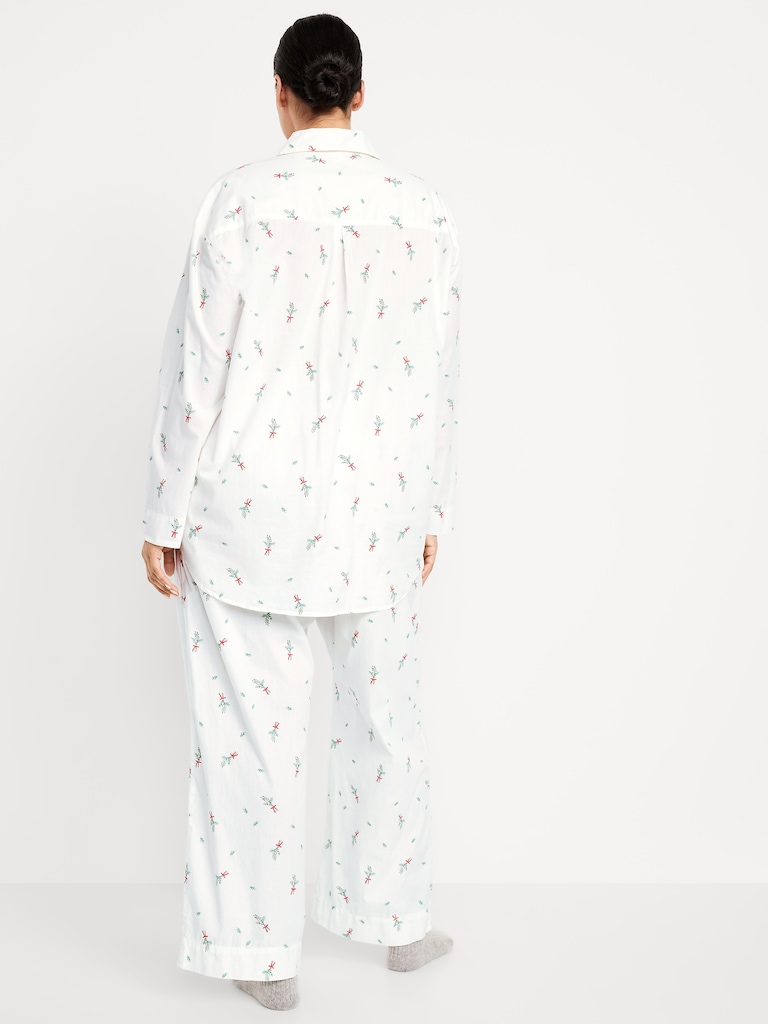 Poplin Pajama Pant Set