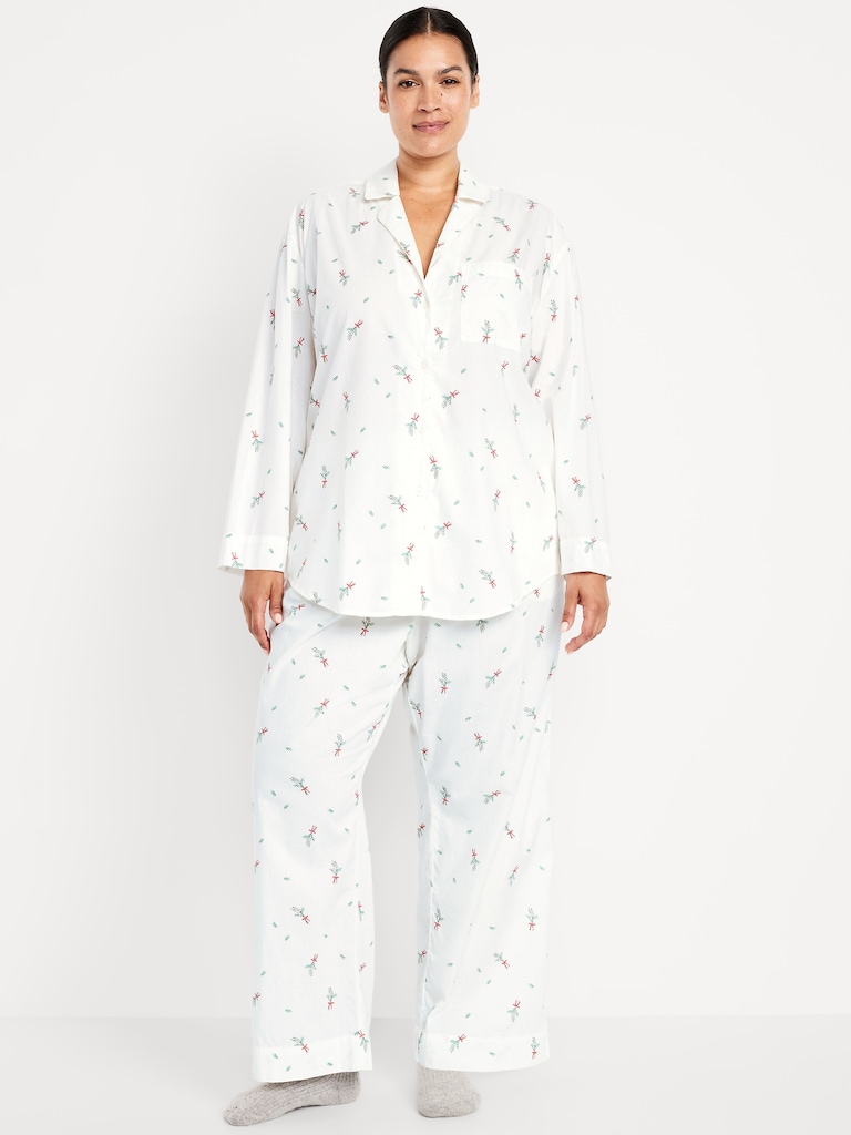 Poplin Pajama Pant Set