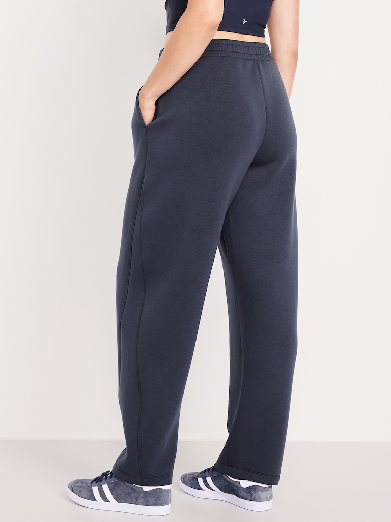 High-Waisted Bounce Fleece Barrel Sweatpants