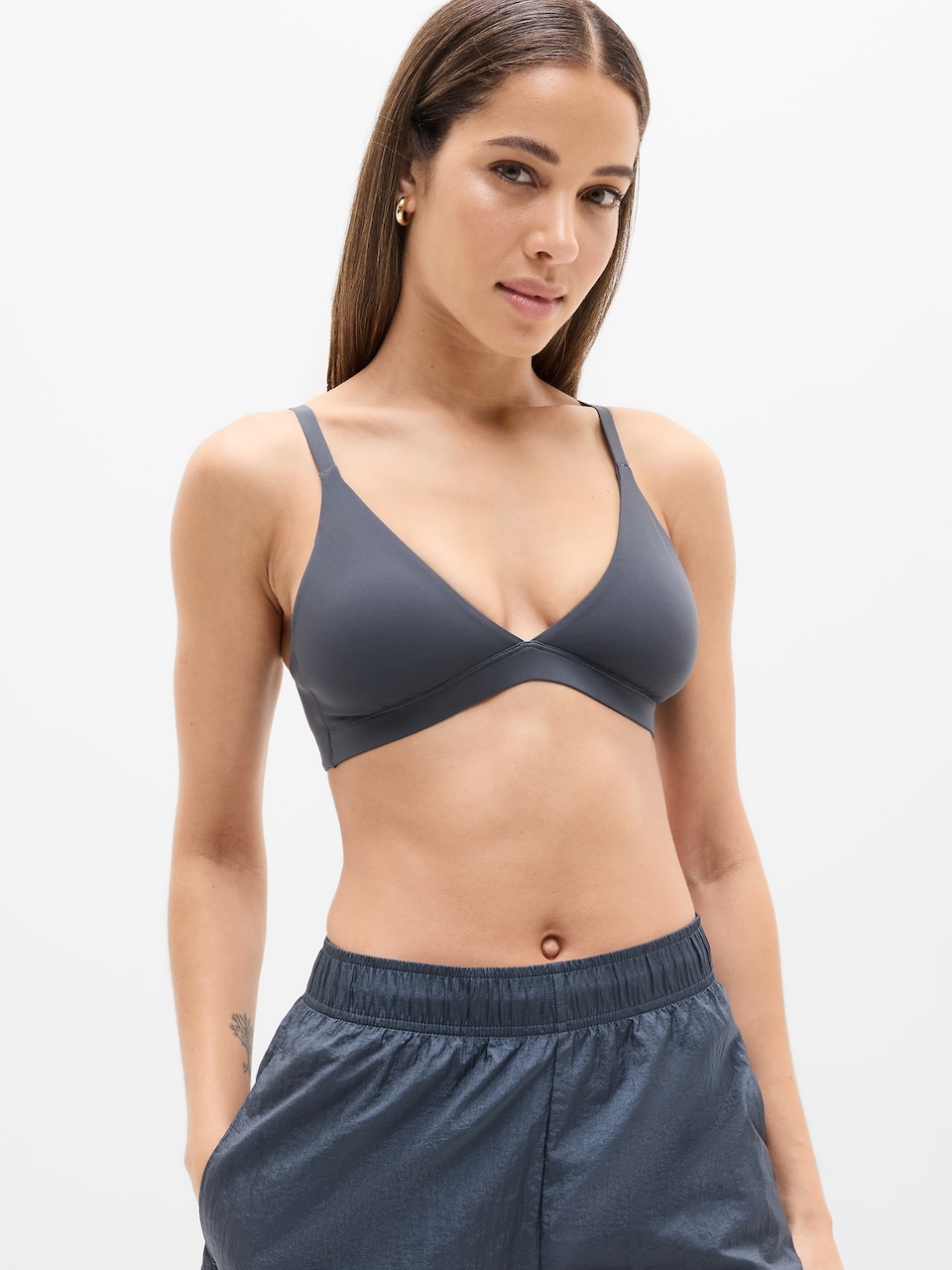 V-Neck Hardware One-Piece Swimsuit