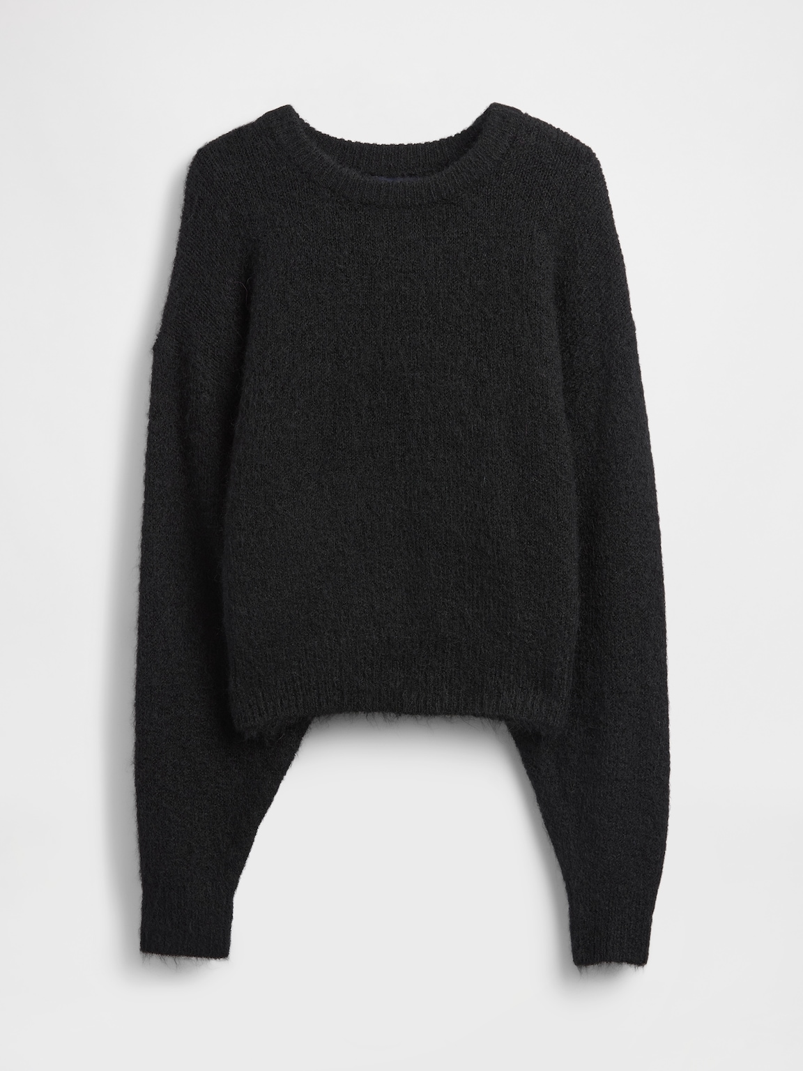 Fuzzy Oversized Crewneck Sweater