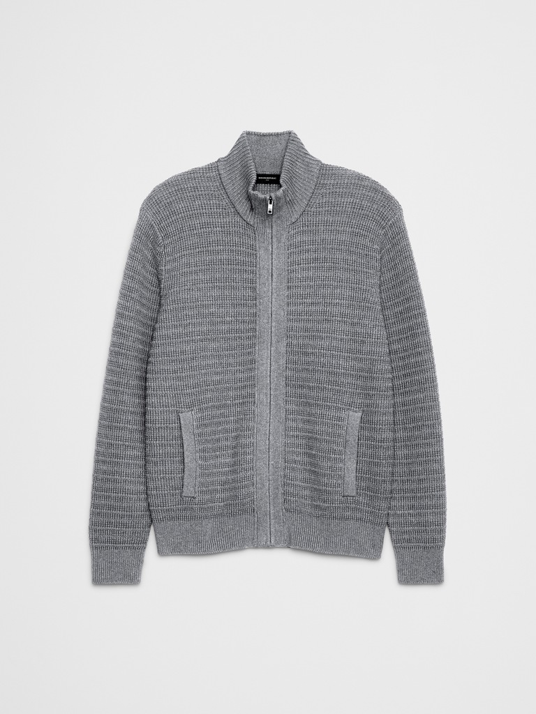 Textured Sweater Jacket