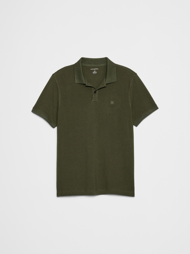 Standard-Fit Pique Polo