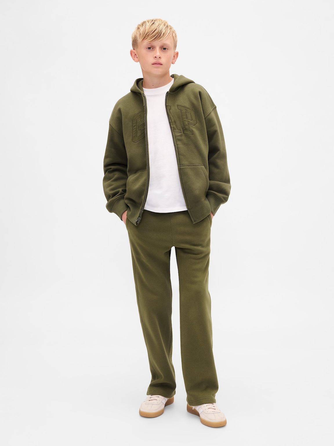 Kids VintageSoft Logo Zip Hoodie