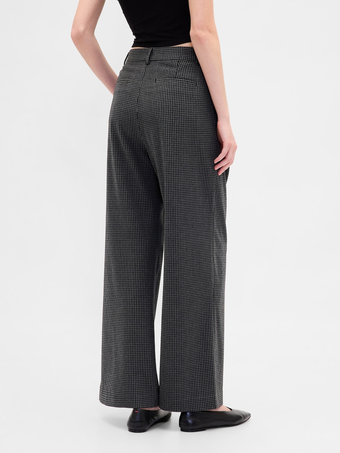 365 High Rise Brushed Twill Pleated Trousers