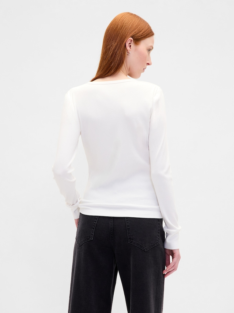 Modern Rib Henley T-Shirt
